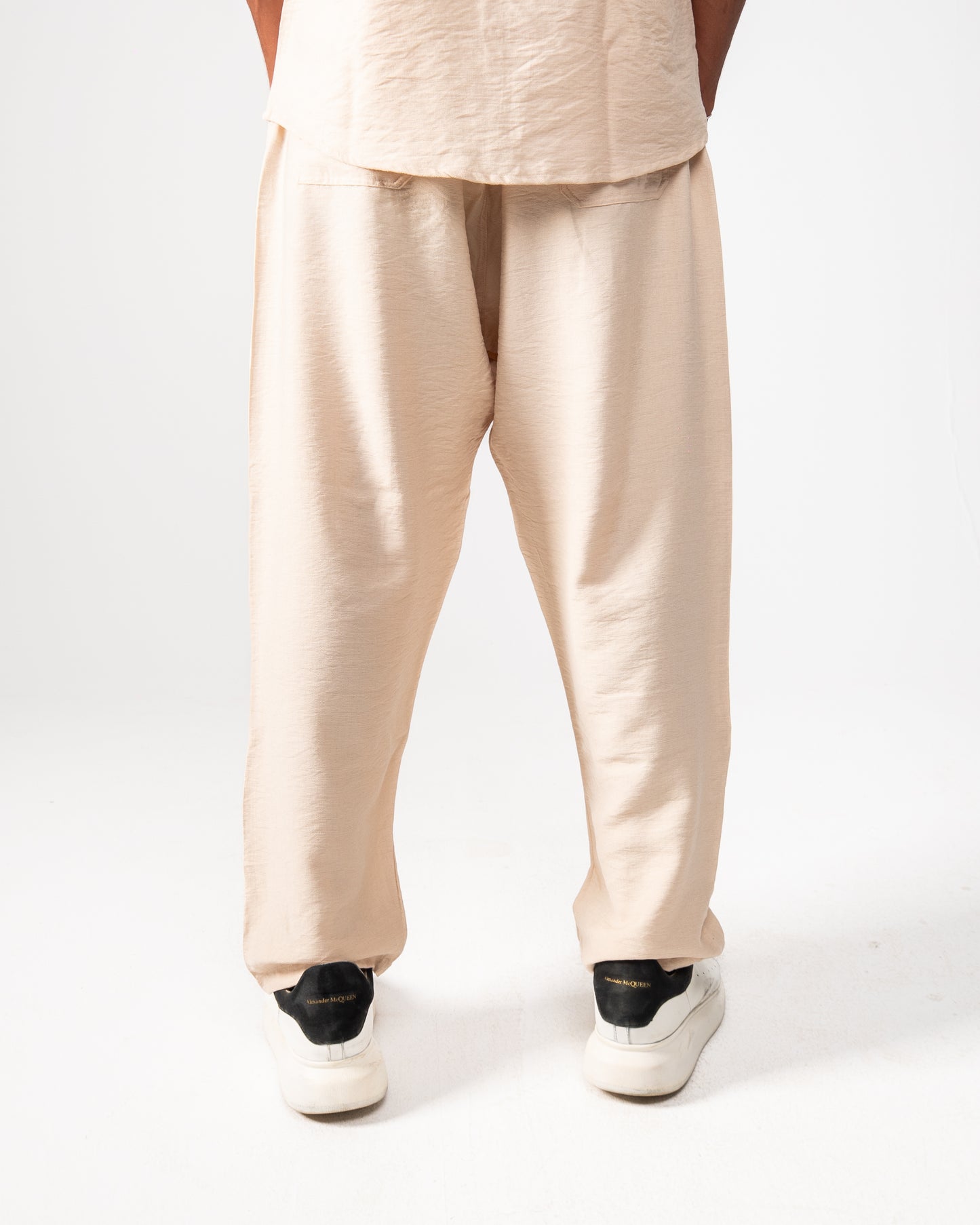 Beige Linen Pants