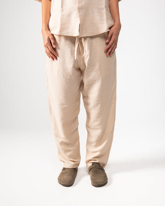 Beige Linen Pants