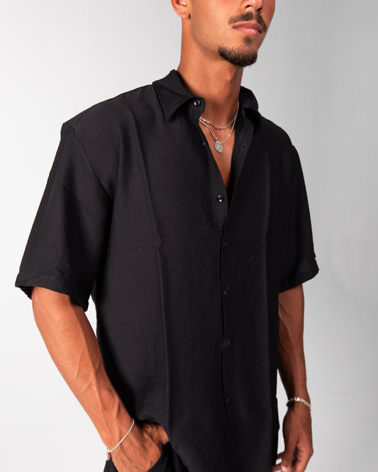 Black Linen Shirt